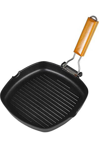 KASTWAVE Induction Griddle Pan, 24cm Cast Aluminium Non Stick Grill Pan with ...