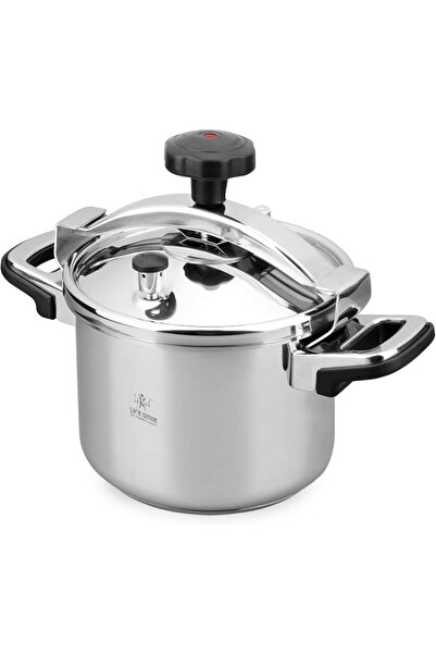 LifeBasis LIFE SMILE 10L 18/10 Stainless Steel Pressure Cooker with Steamer B...