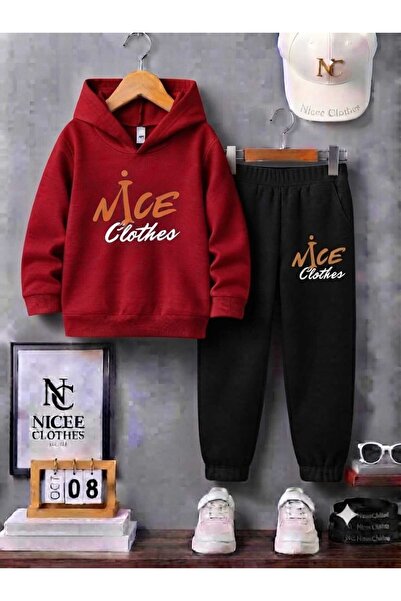 NC Nicee Clothes Children's Tracksuit Set Unisex (Orange and White Nice Cloth...