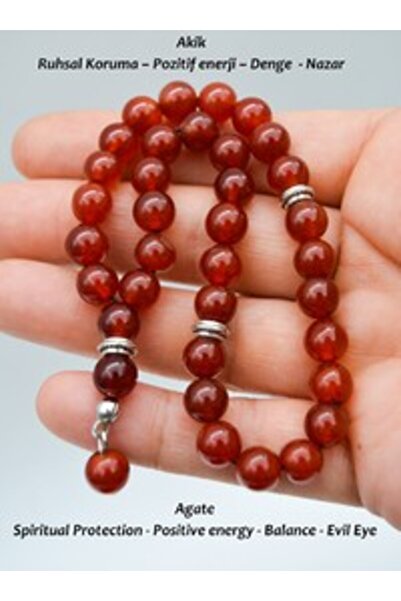 Stoneage Agate Prayer Beads - Multicolored -