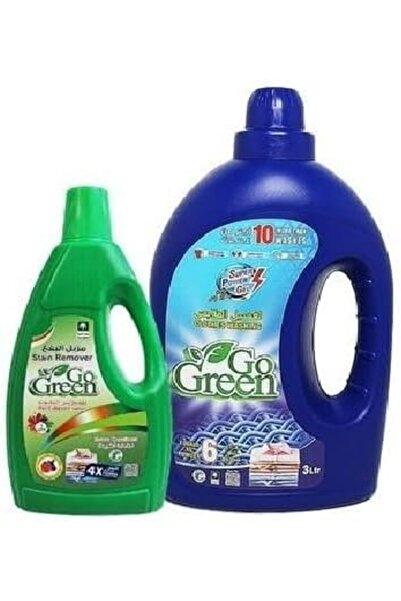 Wooden Toys Go Green مجموعة جل مزيل البقع والسوائل الفائقة القوة للملابس المل...