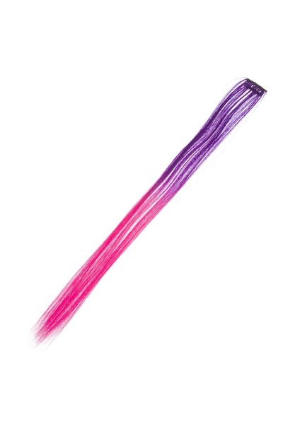 OEM Extensie de păr cu clipsuri, dreaptă, ombre mov-roz, 51cm