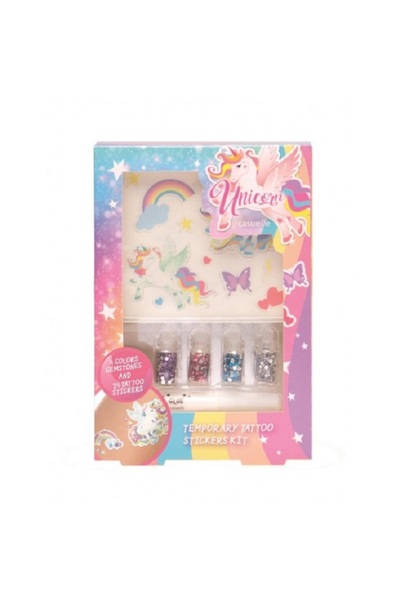 casuel Casuelle Unicorn Temporary Tattoo Set 81.490.00, 24 stickers with broc...