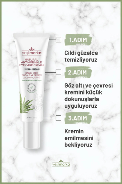 Genel Markalar Yeşilmarka Göz Altı Ve Çevresi Krem - Göz Altı Torbaları Için - Kolajen Üretimini Destekleyici 30 ml
