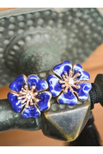 Stoneage Enamel earrings - blue -
