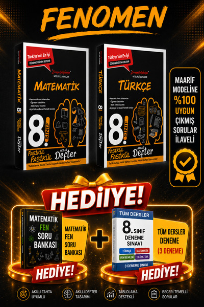 Fenomen Yayıncılık Yargı 8 sınıf ders arkadaşım 8 sınıf matematik türkçe fasi...