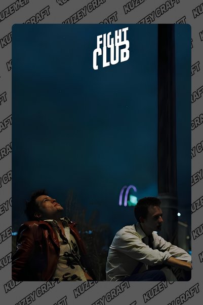 Kuzey Craft Fight Club Metal Poster Duvar Tablosu Özel Tasarım Hediye Parlak ...