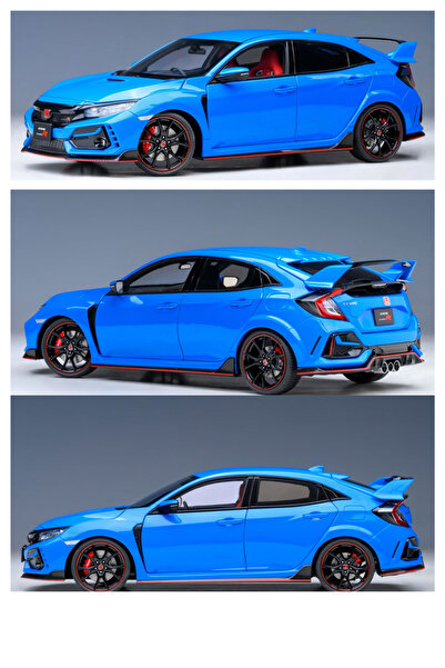 shop 1:18 Honda Civic Type R 2020 Diecast Model Araba Mavi