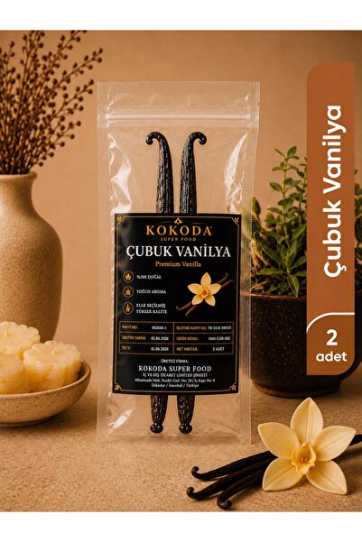 KOKODA Vanilya Çubuğu (Çubuk Vanilya) - 18/20 cm - 5'li Vakum Paket