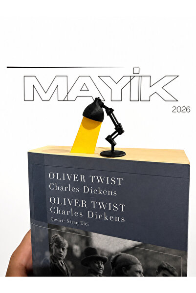 MAYİK2026 Masa Lambası Tasarımlı Kitap Ayracı 3D Sayfa İşaretleyici Okuma Aks...