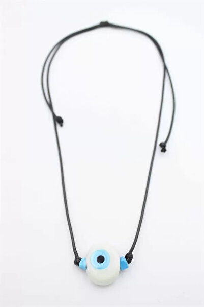 Şeker Portakalım Nazar Çağla Necklace - White