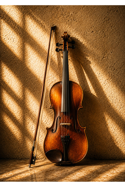 Vexart Atelier Keman Temalı Dekoratif Tablo Poster – Klasik Müzik Duvar Dekor...
