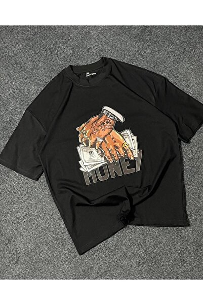 classy moda Μπλουζάκι Unisex Oversize με στάμπα στην πλάτη και στο στήθος, μα...