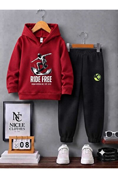 Leto Lykia Παιδικό Σετ Φόρμας Unisex (KAY KAY RIDE FREE ΧΕΙΜΕΡΙΝΗ ΕΚΤΥΠΩΣΗ)