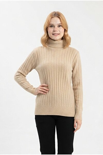 Şeker Portakalım Women's Ribbed Slim Fit Flexible Long Sleeve Casual Stylish ...