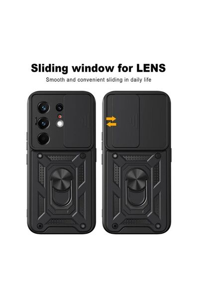 HANPORIUM Tecno Camon 50 Pro 5G Uyumlu Tank Kılıf - Extra Darbe Koruma Zırhlı Outdoor Kapak - Lacivert