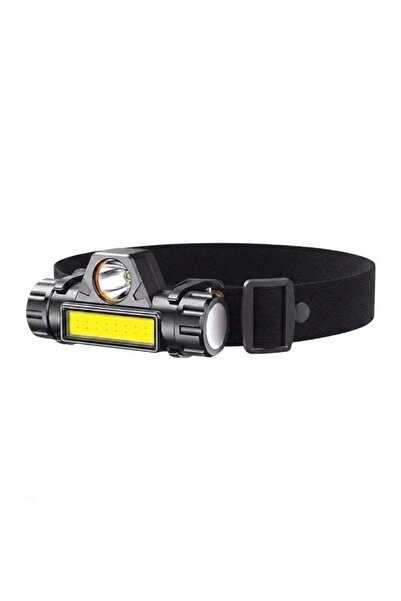 Generic Waterproof Rechargeable COB LED Head Torch with Dual Light Source