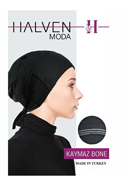 Genel Markalar Siyah Likralı Dikişsiz Kaymayan ( Kaymaz ) Bone