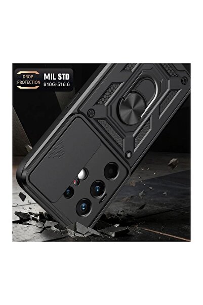 HANPORIUM Tecno Camon 50 Pro 5G Uyumlu Tank Kılıf - Extra Darbe Koruma Zırhlı Outdoor Kapak - Lacivert
