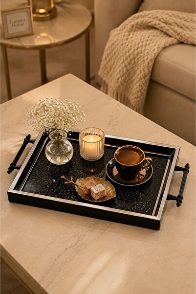 Lomera Home Glittering Decorative Presentation Tray – a Touch of Elegance for...