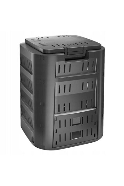 Solplant Compostor de gradina, 220 L, negru, rezistent la inghet, Compogreen