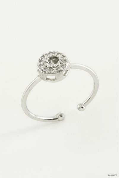 ZERO LAND CONCEPTA Round Zircon Ring (163018) Silver Color