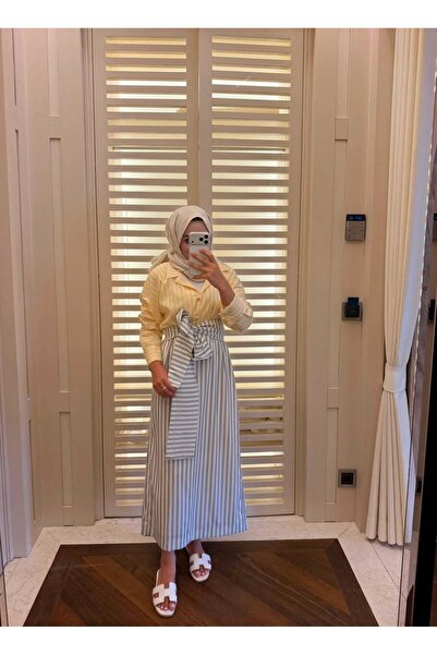 NAGE COLLECTION Tesettür Gömlek Elbise