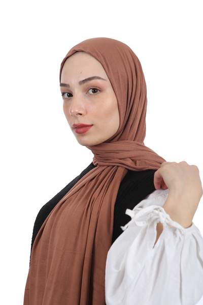 QÜB-AR 185x70 cm Overloklu Viskon Penye Şal - Terletmeyen Kolay Şekil Alan Günlük Şal