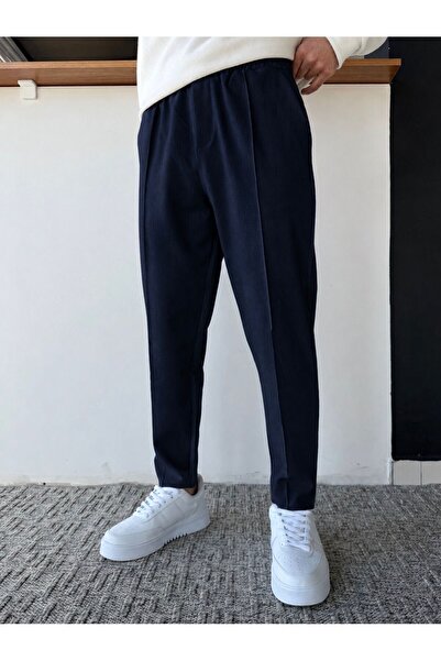 Beylerce Stitched Boyfriend Fit Waffle Pants