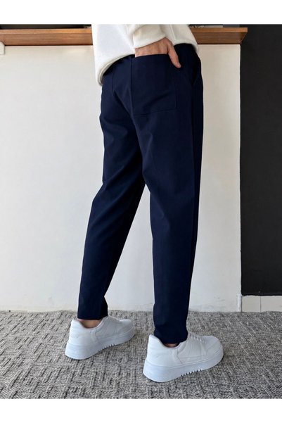 Beylerce Stitched Boyfriend Fit Waffle Pants