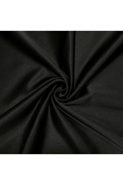 Bezos Black Crystal Cotton Satin Fabric 1 Meter (240 Cm.) Eninde)