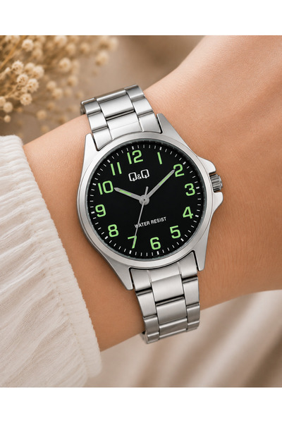 Q&Q Women's Wristwatch Silver Color Casual and Stylish Combination Japanese M...