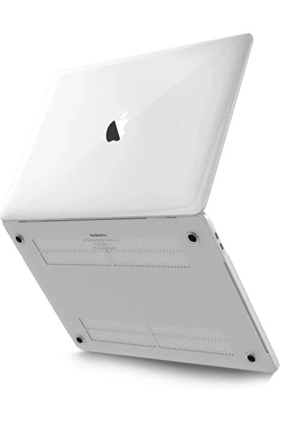 Bezos Macbook Pro 16.2 2021 Macbook Buzlu Kapak - Şeffaf