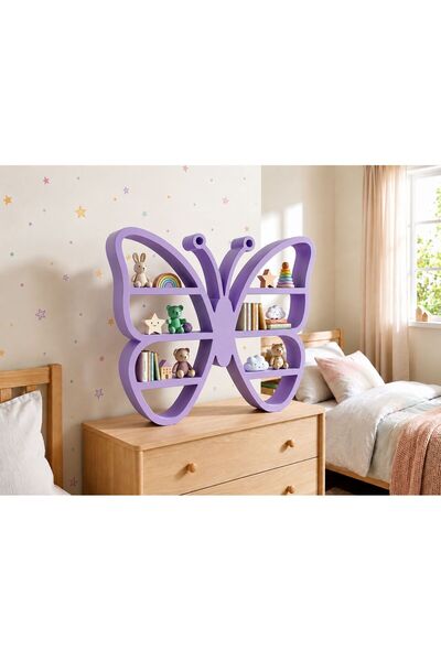 H&A 3D DESİGN Dekoratif Kelebek Raf
