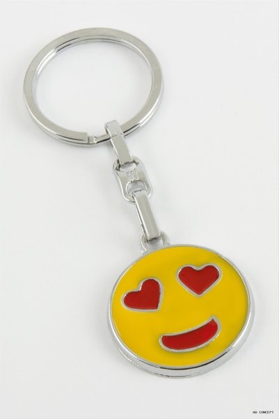 ZERO LAND CONCEPTA Emoji Metal (235245) Keychain, Yellow