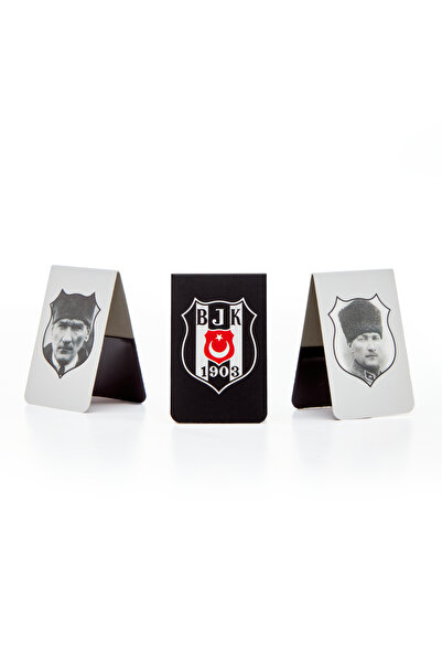 Beşiktaş Ataturk 3-Piece Magnetic Bookmark Set - Licensed Original