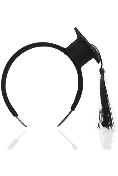 Oarkive Graduation Cap Headband Mini Headdress Hair Band Bachelor Cap for Gra...