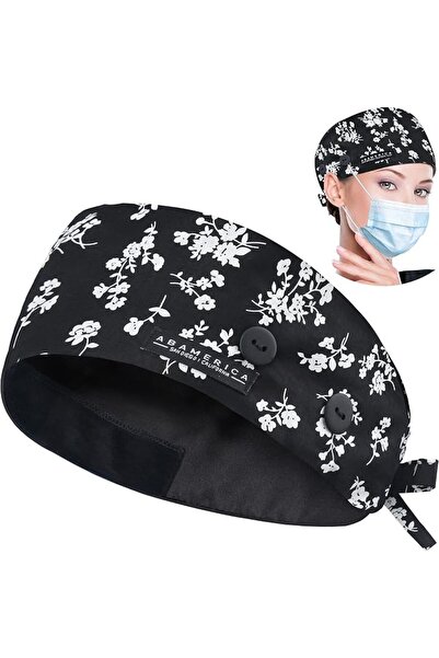 ABAMERICA womens Tie Back Scrub Caps scrub caps (pack of 1)