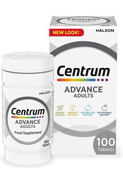 Centrum أقراص الفيتامينات المتعددة المتقدمة، عبوة تحتوي على 100 قرص