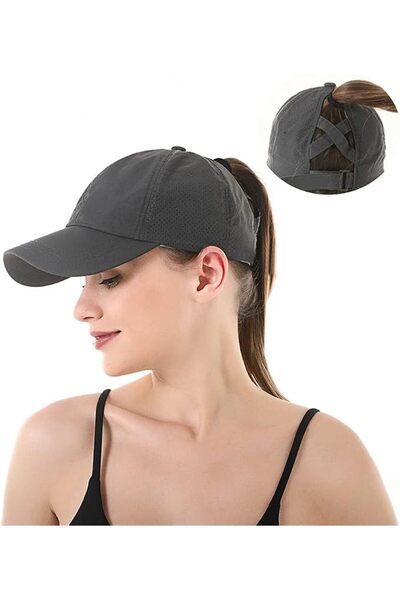 SYOSI Women Baseball Cap, Women's Ponytail Hat, Criss Cross Mesh Baseball Cap...