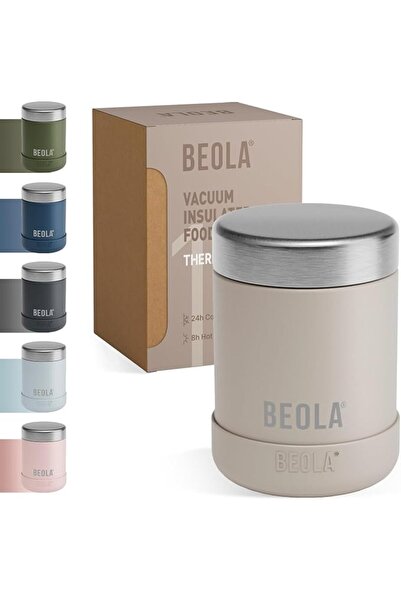 BEOLA 450ml Food Jar Lunch Box Stainless Steel Double Wall Insulated Travel F...