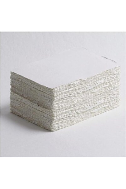 GENERAL KhpalKar Handmade Deckle Edge paper A5 Size 25 Sheets 300 GSM White C...