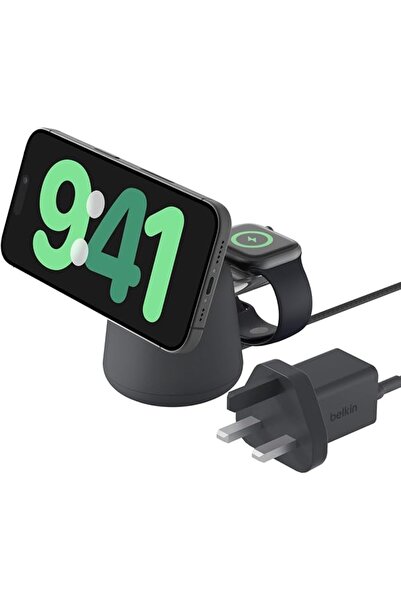 Belkin Limited شاحن بيلكن BoostCharge Pro لاسلكي 2 في 1 مع تقنية Qi2 بقوة 15 ...