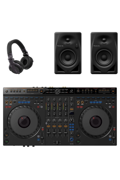 alphatheta GRV6 DJ Controller - DM-40D Referans Monitör Hoparlör - HDJ-CUE1 D...
