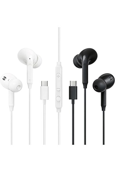 MAS CARNEY سماعات أذن سلكية USB-C (عبوة من قطعتين) لهواتف آيفون 17 و16 و15 بر...