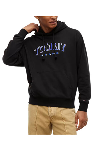 Tommy Hilfiger Ανδρικό Φούτερ Μαύρο Tommy Jeans DM0DM23582-BDS
