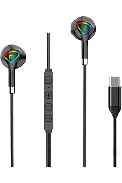 TERRIFI سماعات أذن سلكية USB-C مع ميكروفون وتحكم بالصوت لهواتف آيفون 16 و15 ب...