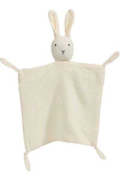 GENERAL Bunny Lovey Blanket for Boys and Girls Cotton Muslin Security Blanket...