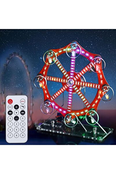 EXCEFORE أضواء LED ملونة - مجموعة تدريب على لحام SMD SMT - عجلة فيريس LED دوا...