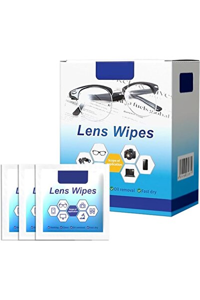 Naxifly Lens Cleaning Wipes, 100 Pack Pre-Moistened Individually Wrapped Wipe...